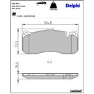 Delphi Bremsbelagsatz, Scheibenbremse LP2131 Delphi Bremsbelagsatz, Scheibenbremse LP2131
