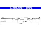 2 x ATE Seilzug, Feststellbremse | 24.3727-0132.2