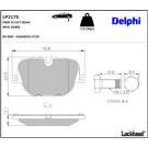 Delphi Bremsbelagsatz, Scheibenbremse LP2175