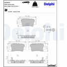 Delphi | Bremsbelagsatz, Scheibenbremse | LP1971 Delphi | Bremsbelagsatz, Scheibenbremse | LP1971