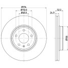 Hella | Bremsscheibe | 8DD 355 113-881