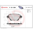 Brembo | Bremsbelagsatz, Scheibenbremse | P 24 059