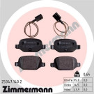 Zimmermann | Bremsbelagsatz, Scheibenbremse | 25347.140.2