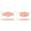 GDB1306 Bremsbelagsatz, Scheibenbremse COTEC