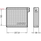 DEV09011 Verdampfer, Klimaanlage