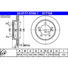 24.0117-0104.1 Bremsscheibe 24.0117-0104.1 Bremsscheibe