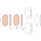 TRW | Bremsbelagsatz, Scheibenbremse | GDB3486