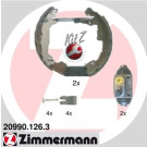Zimmermann | Bremsbackensatz | 20990.126.3