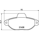 Hella Pagid | Bremsbelagsatz, Scheibenbremse | 8DB 355 019-931