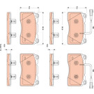 GDB1888 Bremsbelagsatz, Scheibenbremse GDB1888 Bremsbelagsatz, Scheibenbremse