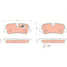 GDB1632 Bremsbelagsatz, Scheibenbremse COTEC GDB1632 Bremsbelagsatz, Scheibenbremse COTEC