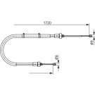 1 987 482 411 Seilzug, Feststellbremse 1 987 482 411 Seilzug, Feststellbremse