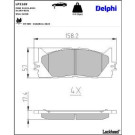 Delphi Bremsbelagsatz, Scheibenbremse LP2169