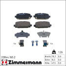 Zimmermann Bremsbelagsatz, Scheibenbremse 22844.165.2