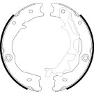 Hella | Bremsbackensatz, Feststellbremse | 8DA 355 051-121