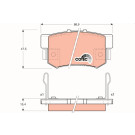 GDB3154 Bremsbelagsatz, Scheibenbremse COTEC GDB3154 Bremsbelagsatz, Scheibenbremse COTEC
