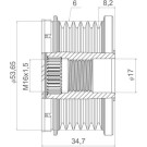 Valeo | Generatorfreilauf | 588452