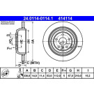 ATE | Bremsscheibe | 24.0114-0114.1