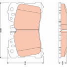 GDB3473 Bremsbelagsatz, Scheibenbremse GDB3473 Bremsbelagsatz, Scheibenbremse