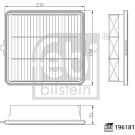 febi bilstein | Luftfilter | 196181