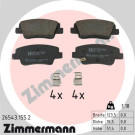 Zimmermann | Bremsbelagsatz, Scheibenbremse | 26543.155.2