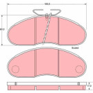 GDB948 Bremsbelagsatz, Scheibenbremse GDB948 Bremsbelagsatz, Scheibenbremse