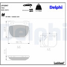Delphi | Bremsbelagsatz, Scheibenbremse | LP1847