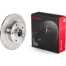 Brembo 2 x BREMBO Bremsscheibe PRIME LINE - With Bearing Kit 08.B369.37