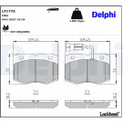 Delphi | Bremsbelagsatz, Scheibenbremse | LP1776