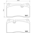 Brembo | Bremsbelagsatz, Scheibenbremse | P 02 002