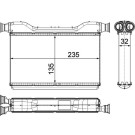 Mahle Wärmetauscher, Innenraumheizung BEHR Premium Line AH 189 000P