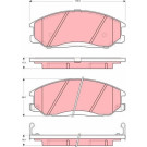 TRW | Bremsbelagsatz, Scheibenbremse | GDB3257
