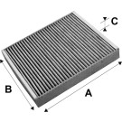 VALEO 715659 Innenraumfilter Aktivkohlefilter CLIMFILTER PROTECT, 241x204x34mm