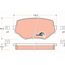 GDB3132 Bremsbelagsatz, Scheibenbremse COTEC GDB3132 Bremsbelagsatz, Scheibenbremse COTEC