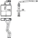 Mahle Wärmetauscher, Innenraumheizung BEHR AH 267 000S