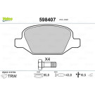 Valeo | Bremsbelagsatz, Scheibenbremse | 598407