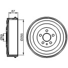 0 986 477 144 Bremstrommel