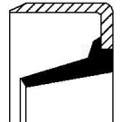 01020437B Wellendichtring, Ausrücklagerwelle