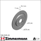 Zimmermann | Bremsscheibe | 590.2595.20
