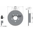 TEXTAR PRO 92106203 Bremsscheibe 245x9,9mm, 05/06x112, voll, beschichtet