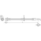 Metzger | Bremsschlauch | 4110285