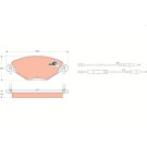 GDB1448 Bremsbelagsatz, Scheibenbremse COTEC GDB1448 Bremsbelagsatz, Scheibenbremse COTEC