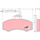 GDB695 Bremsbelagsatz, Scheibenbremse COTEC GDB695 Bremsbelagsatz, Scheibenbremse COTEC