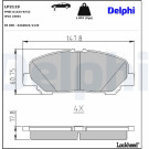 Delphi | Bremsbelagsatz, Scheibenbremse | LP2119 Delphi | Bremsbelagsatz, Scheibenbremse | LP2119