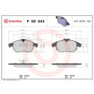 Brembo | Bremsbelagsatz, Scheibenbremse | P 59 043
