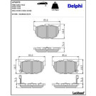 Delphi Bremsbelagsatz, Scheibenbremse LP1073