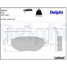 Delphi | Bremsbelagsatz, Scheibenbremse | LP771 Delphi | Bremsbelagsatz, Scheibenbremse | LP771