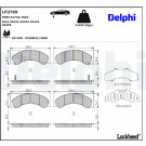 Delphi | Bremsbelagsatz, Scheibenbremse | LP2769