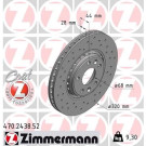 Zimmermann 2 x ZIMMERMANN Bremsscheibe SPORT Z 470.2438.52