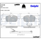 Delphi | Bremsbelagsatz, Scheibenbremse | LP2248 Delphi | Bremsbelagsatz, Scheibenbremse | LP2248